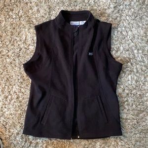 Womens Black Large Reebok Fleece Vest